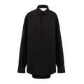 Balenciaga Black Cotton Long Dress Balenciaga