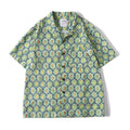 Bubble gauze printed Hawaiian Cuban collar short sleeved shirt for men eprolo