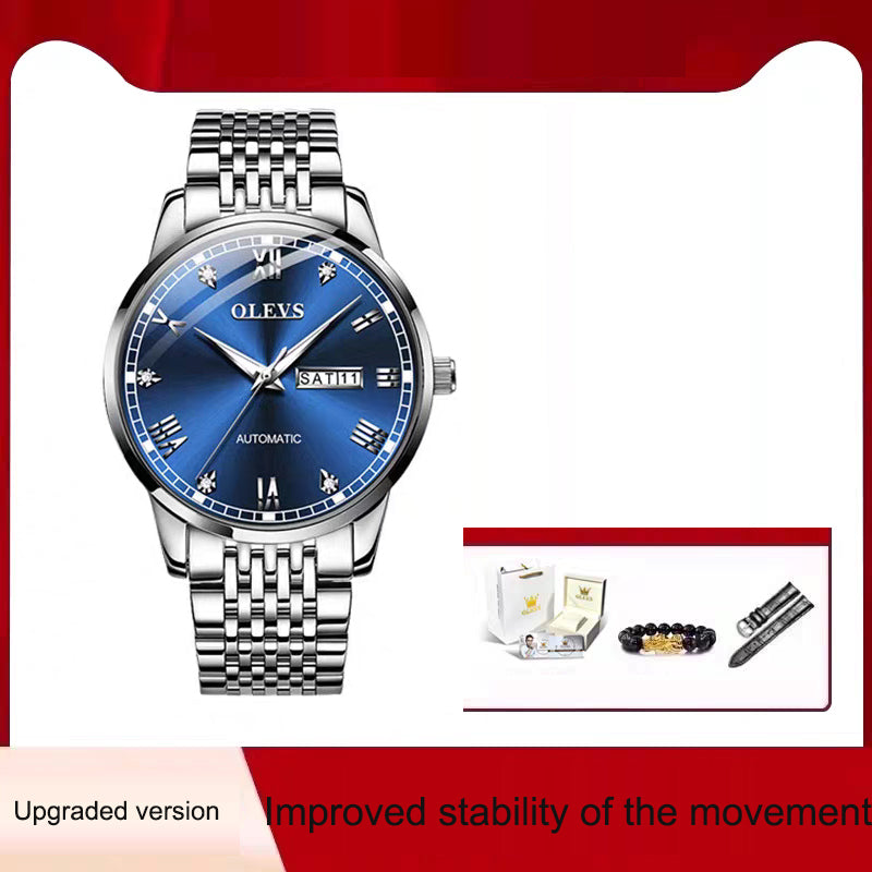 Men's Watch Men's Mechanical Watch Fully Automatic Simple Wind Waterproof Night Light Watch eprolo