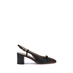 Valentino Garavani Black Goatskin Mid Heel Pumps Valentino Garavani
