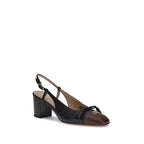 Valentino Garavani Black Goatskin Mid Heel Pumps Valentino Garavani