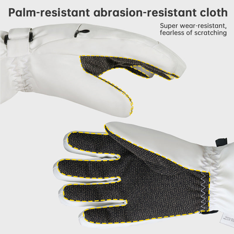 Ski Gloves with Built-in Wrist Guards, Waterproof for Ski/Snowboard Carving, Professional 3M Fleece-Lined Thickened Gloves eprolo