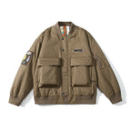 Embrace vintage-inspired style with this oversized pilot down jacket, designed for those who appreciate classic workwear aesthetics. LittleYogaSocks