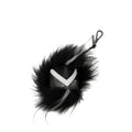 Fendi Black Leather Keychain Fendi