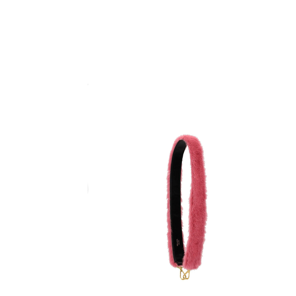Prada Pink Fur Shoulder Bag Prada