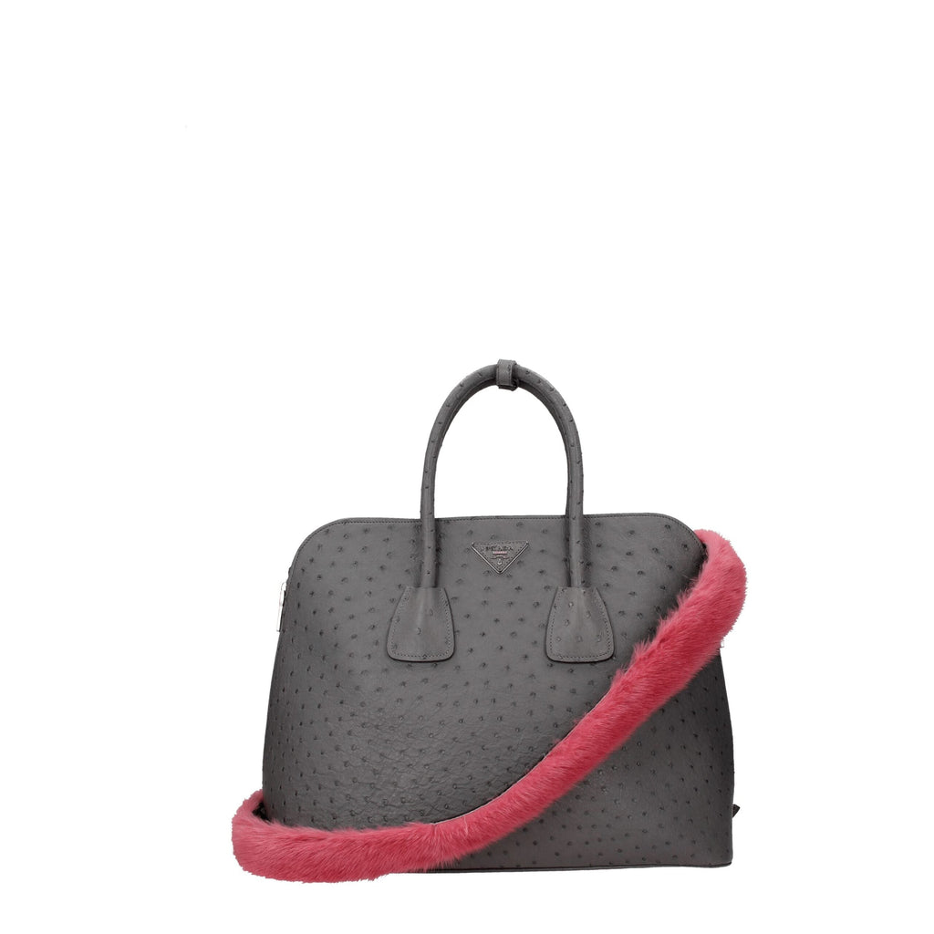 Prada Pink Fur Shoulder Bag Prada