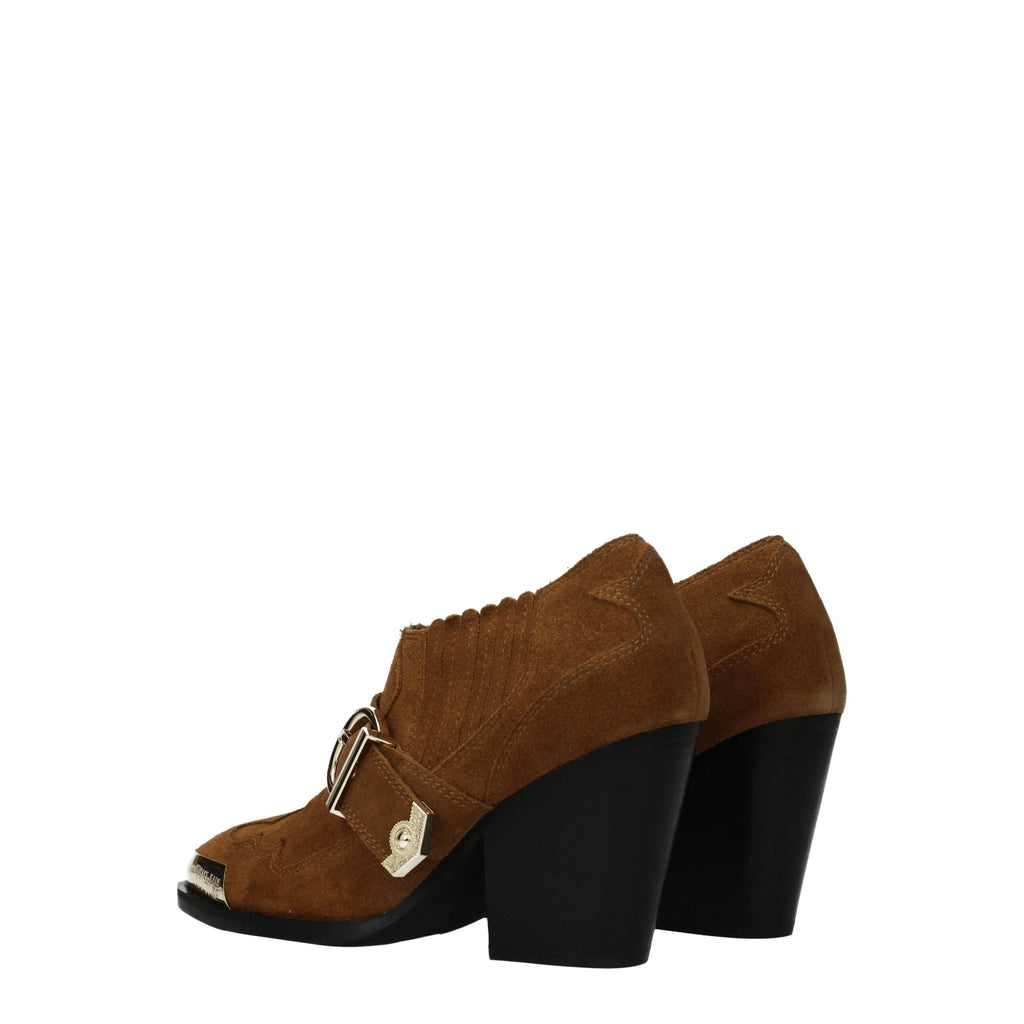 Versace Jeans Brown Leather Ankle Boots Versace Jeans