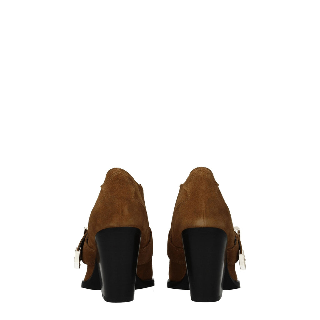 Versace Jeans Brown Leather Ankle Boots Versace Jeans