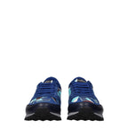 Valentino Garavani Blue Leather Athletic Sneakers Valentino Garavani