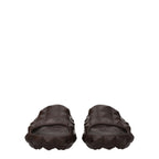Valentino Garavani Brown Cotton Slippers Valentino Garavani