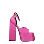 Versace Pink Satin Platform Sandals - VELORIA - Thread of Generations