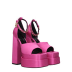 Versace Pink Satin Platform Sandals - VELORIA - Thread of Generations