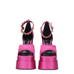 Versace Pink Satin Platform Sandals - VELORIA - Thread of Generations