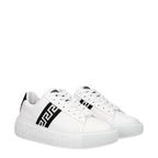 Versace White Leather Low Top Sneakers Versace