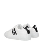 Versace White Leather Low Top Sneakers Versace