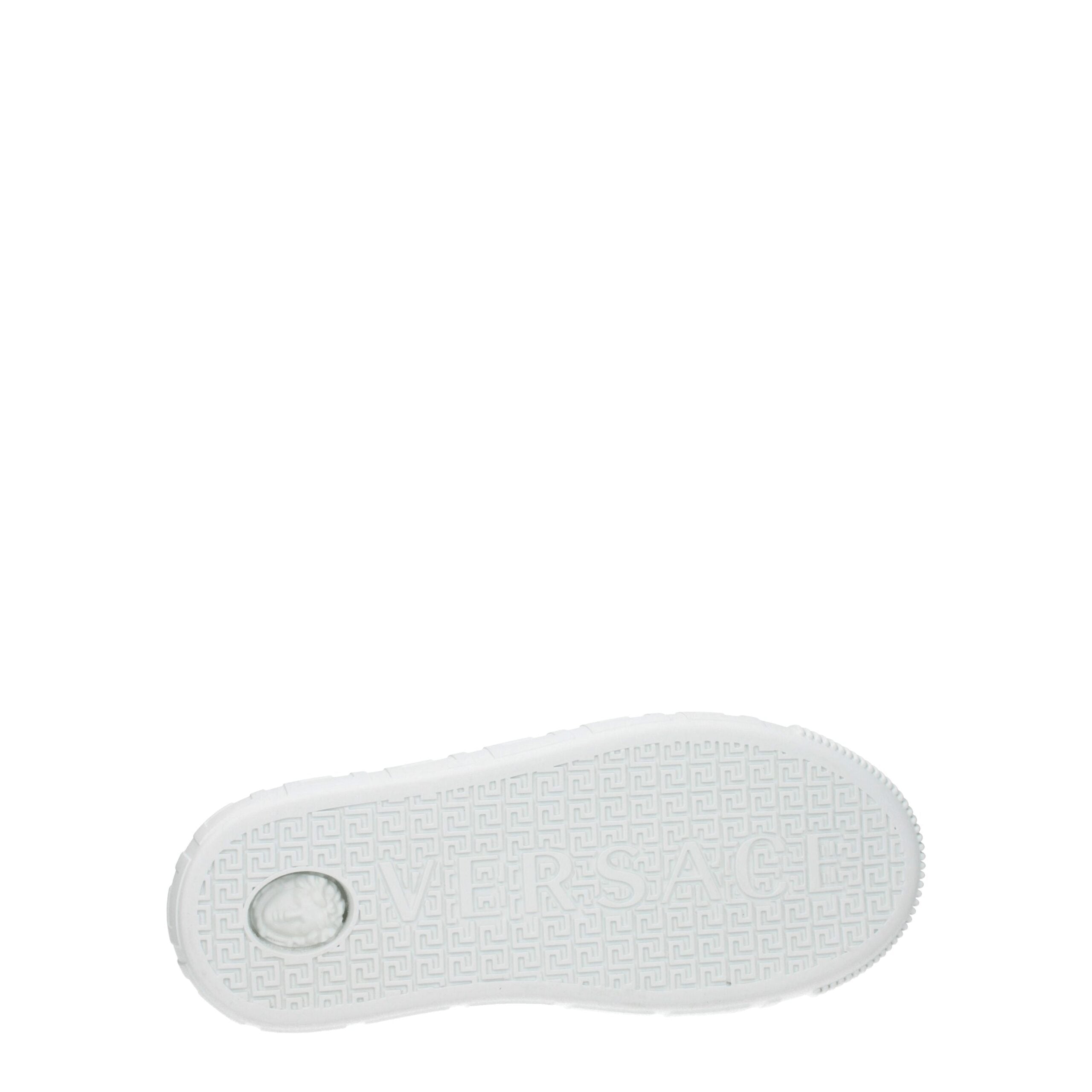 Versace White Leather Low Top Sneakers Versace