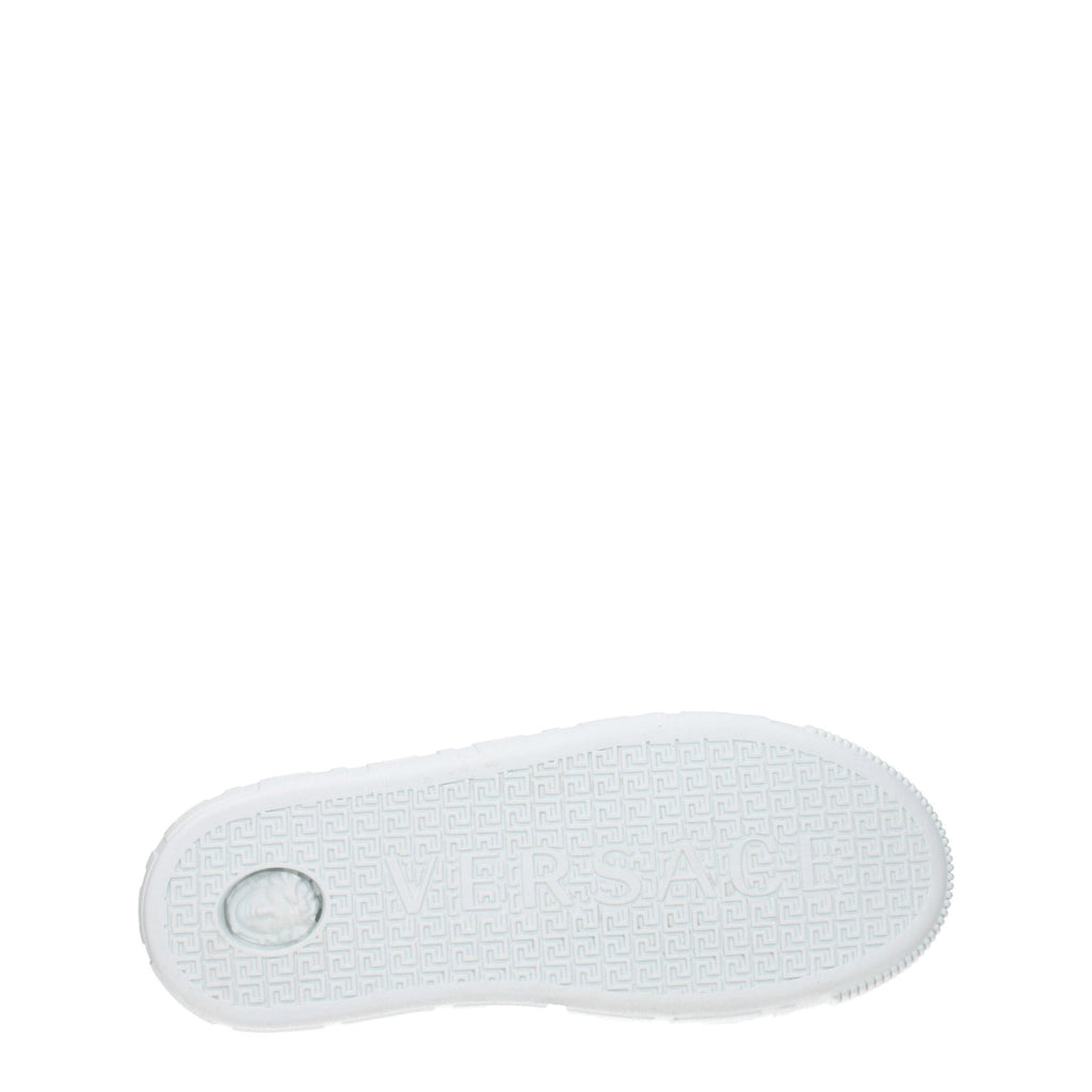 Versace White Leather Low Top Sneakers Versace