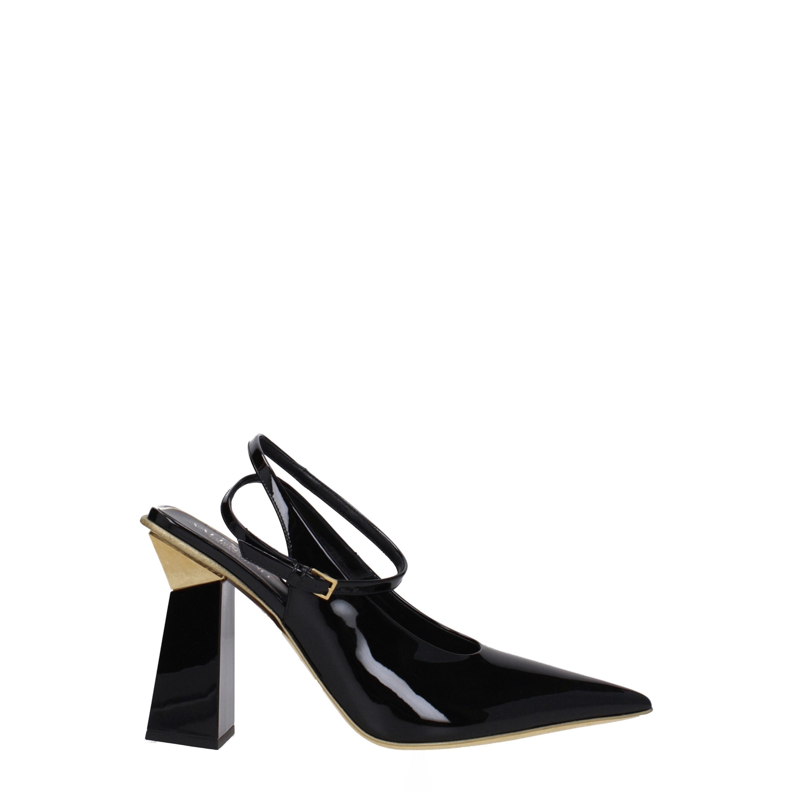 Valentino Garavani Black Leather Sandals Valentino Garavani