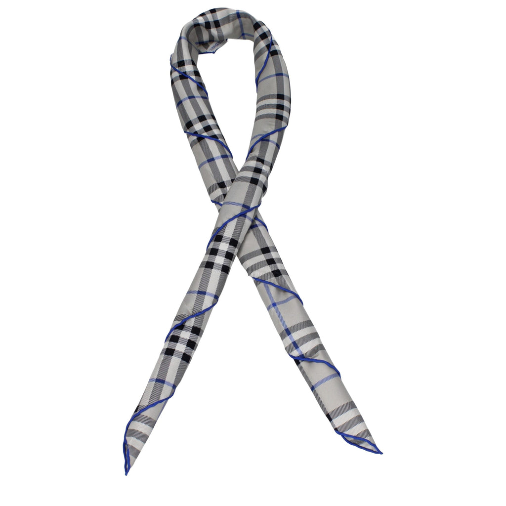Burberry Gray Silk Foulard Burberry