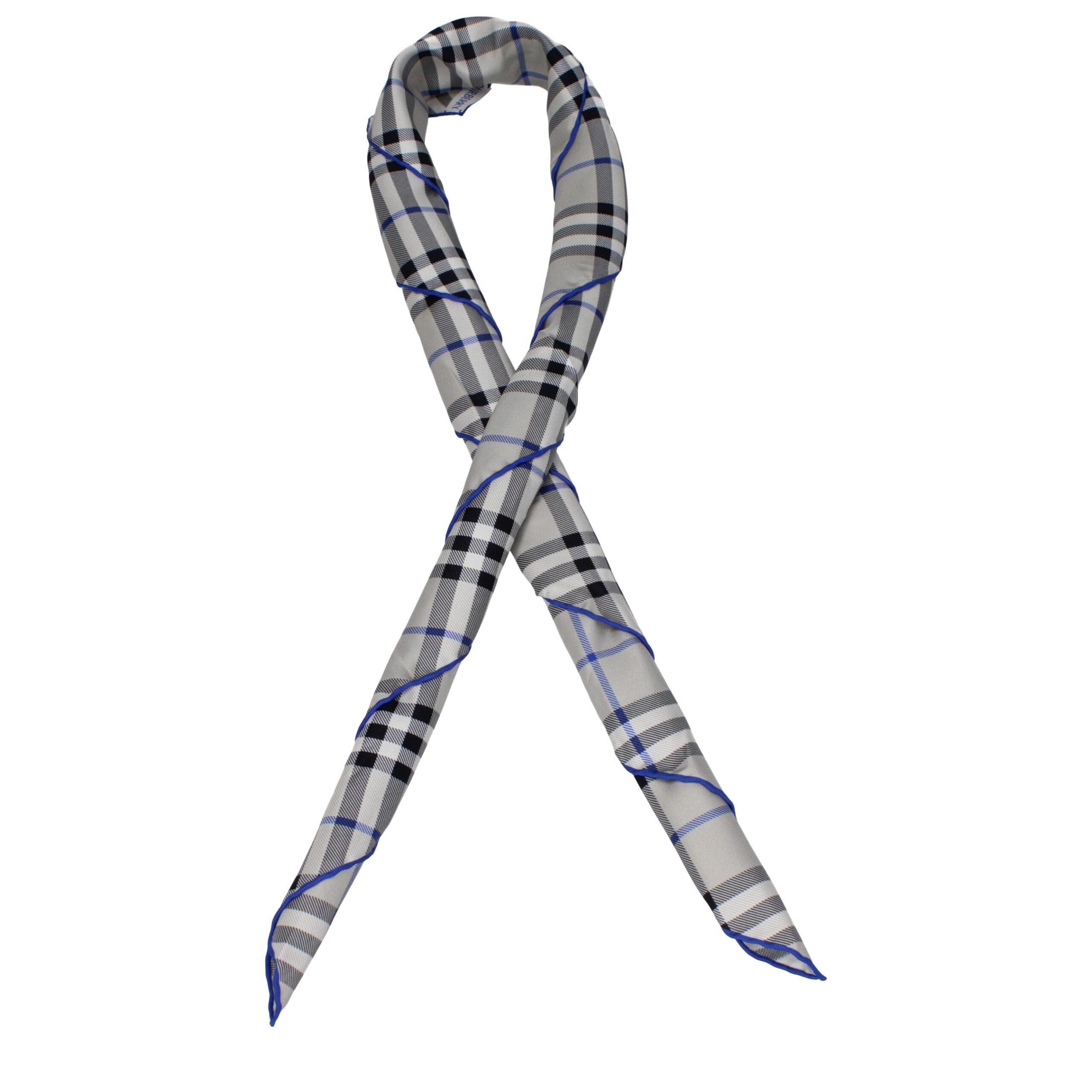 Burberry Gray Silk Foulard Burberry