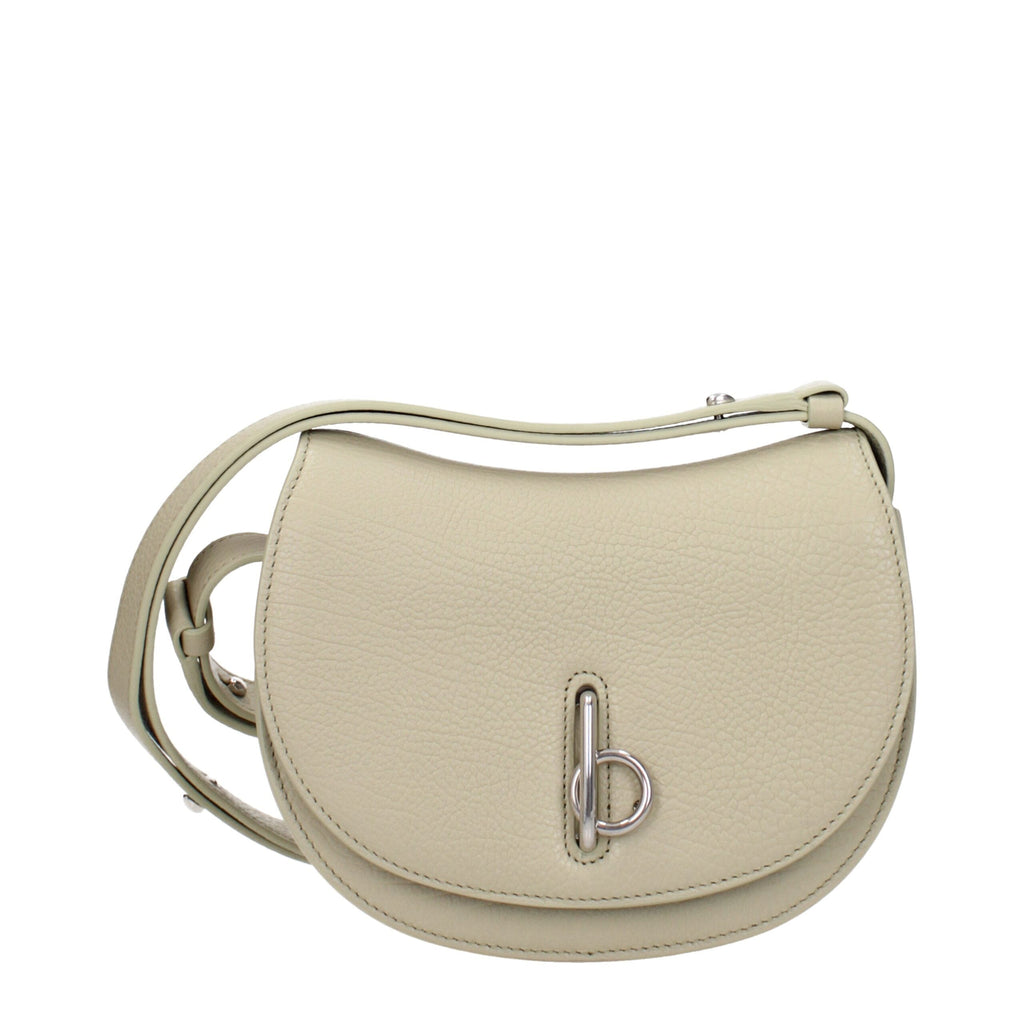 Burberry Green Leather Shoulder Bag Burberry
