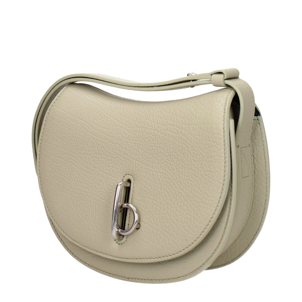 Burberry Green Leather Shoulder Bag Burberry