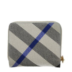 Burberry Beige Fabric Wallet Burberry
