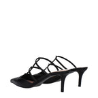 Valentino Garavani Black Leather Sandals Valentino Garavani