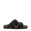 Valentino Garavani Black Leather Slippers Valentino Garavani