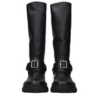 Burberry Black Leather Boots Burberry