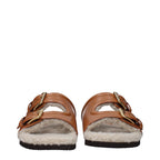 Valentino Garavani Brown Leather Slippers Valentino Garavani