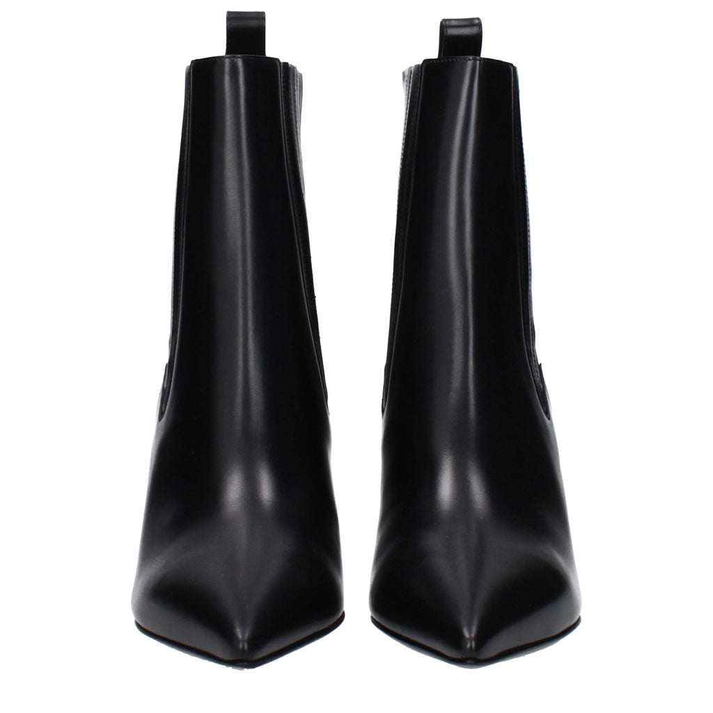 Valentino Garavani Black Leather Ankle Boots Valentino Garavani