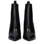 Valentino Garavani Black Leather Ankle Boots Valentino Garavani