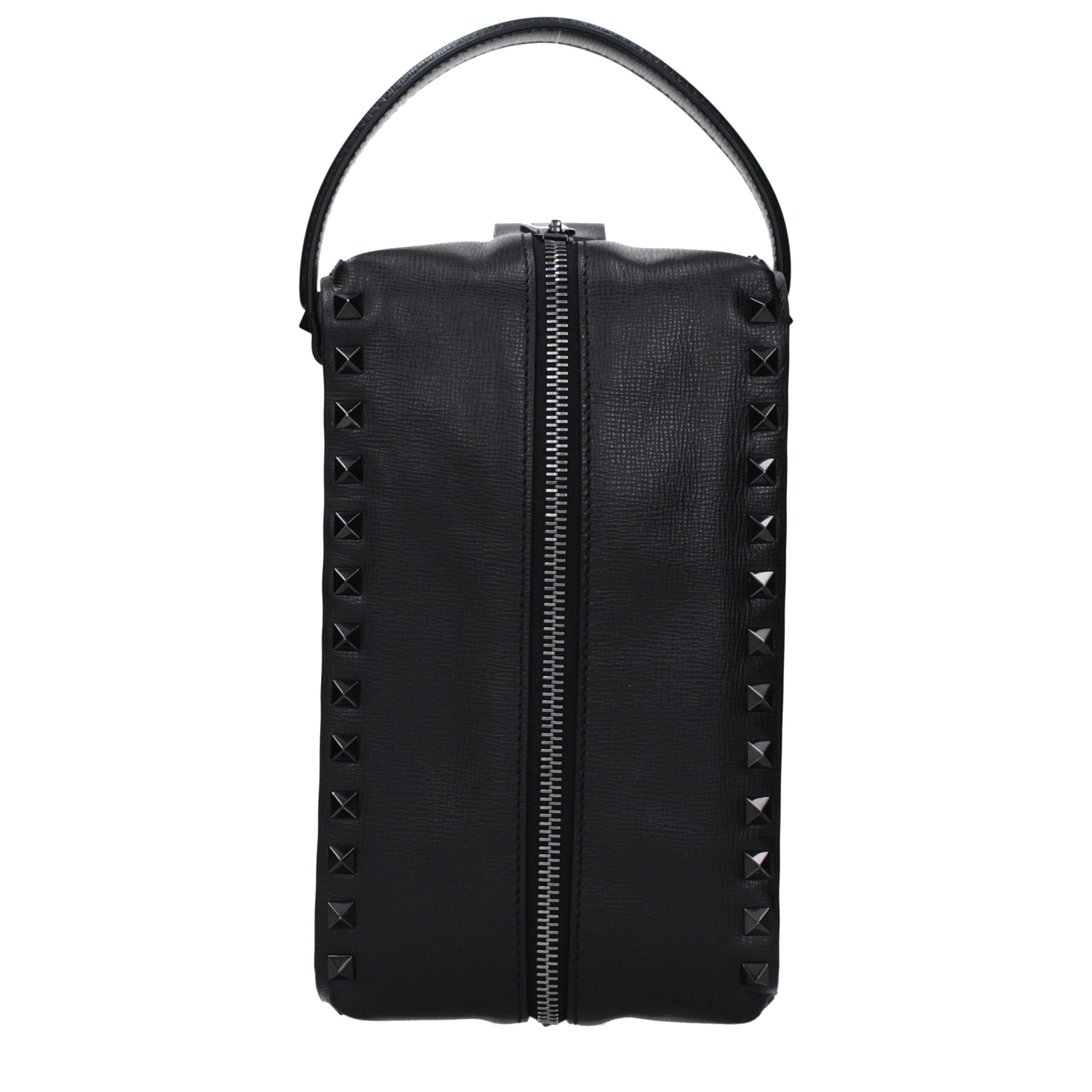 Valentino Garavani Black Leather Clutch Bag Valentino Garavani