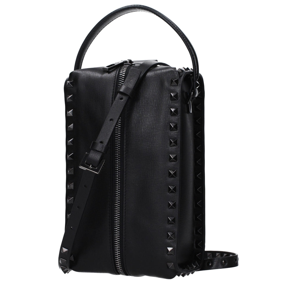 Valentino Garavani Black Leather Clutch Bag Valentino Garavani