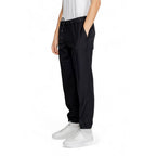 Armani Exchange Black Polyester Casual Pants Armani Exchange
