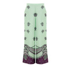 Gucci Green Silk Casual Pants Gucci