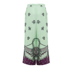Gucci Green Silk Casual Pants Gucci