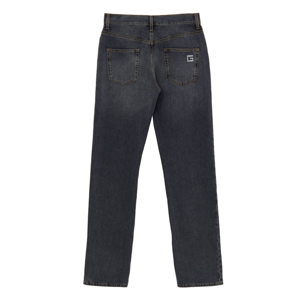 Gucci Gray Cotton Relaxed Fit Jeans Gucci
