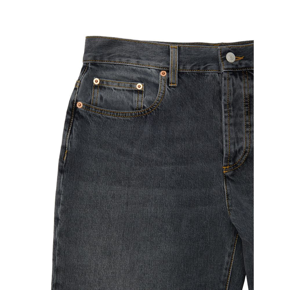 Gucci Gray Cotton Relaxed Fit Jeans Gucci