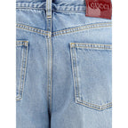 Gucci Light Blue Cotton Jeans Denim Gucci