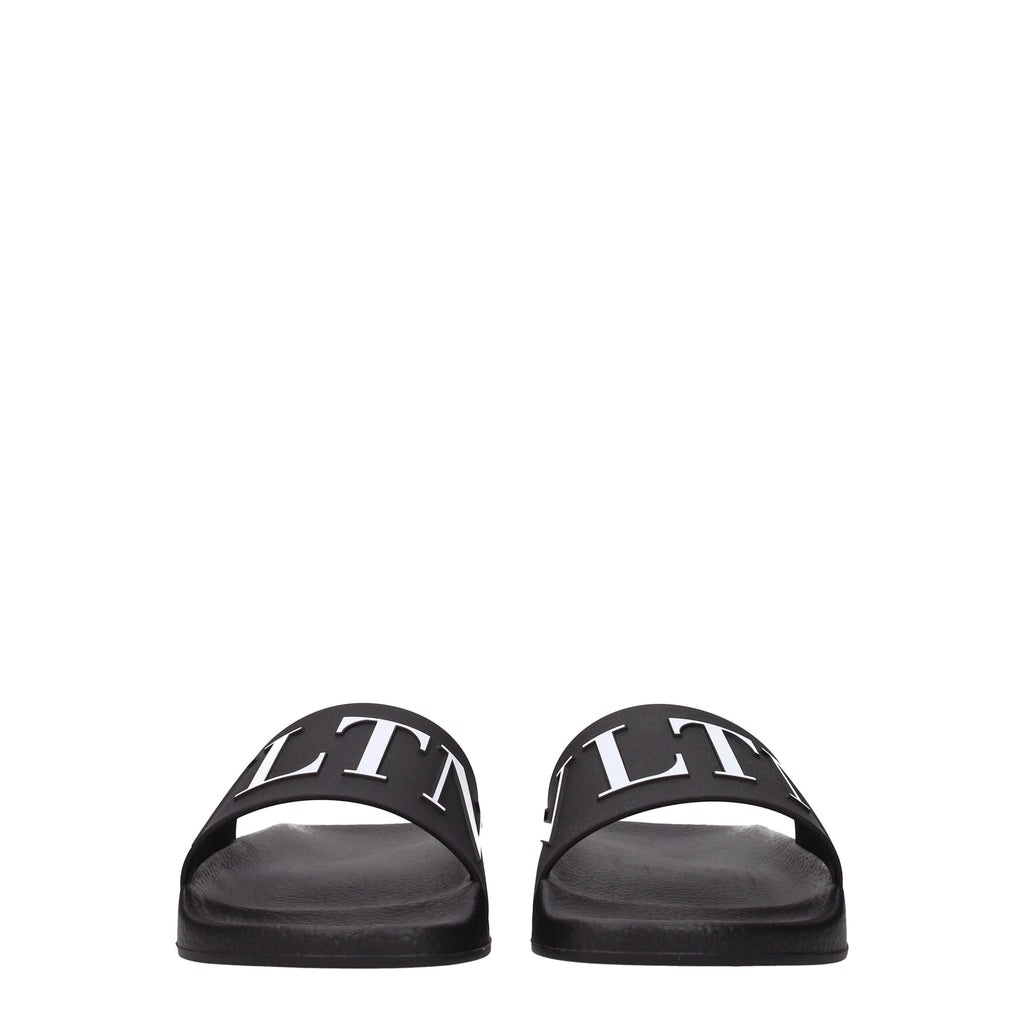 Valentino Garavani Black Cotton Slippers Valentino Garavani