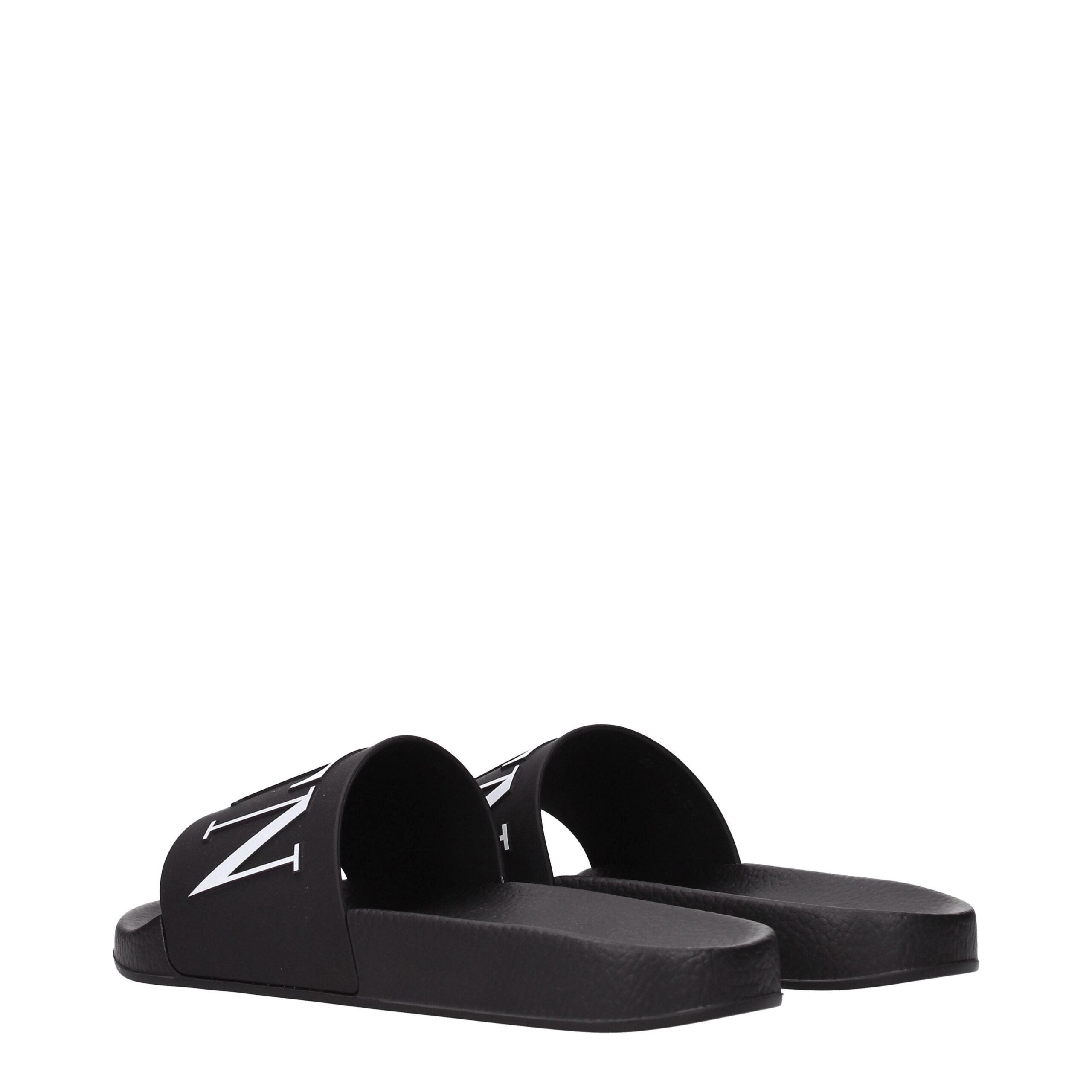 Valentino Garavani Black Cotton Slippers Valentino Garavani