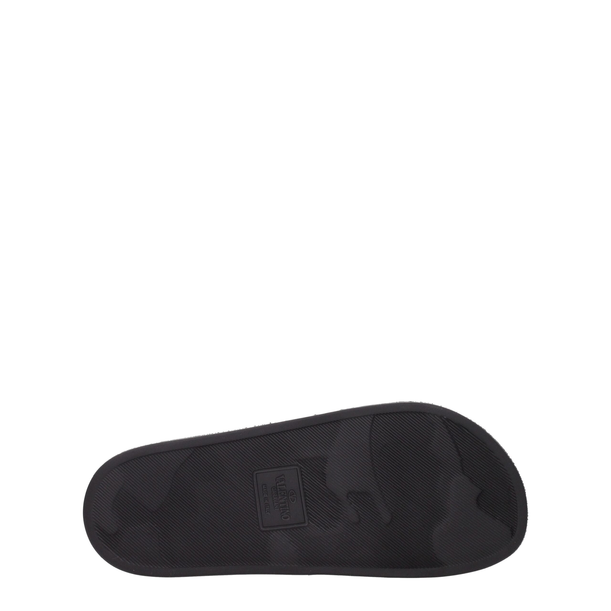 Valentino Garavani Black Cotton Slippers Valentino Garavani