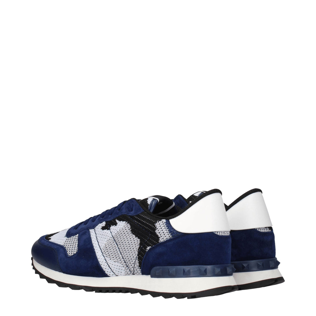 Valentino Garavani Gray Fabric Athletic Sneakers Valentino Garavani