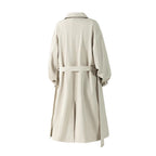 Mid-length trench coat for men casual fashionable retro knee-length overcoat eprolo