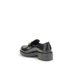 Gucci Black Calf Leather Bos Taurus Slip-On Loafers Gucci