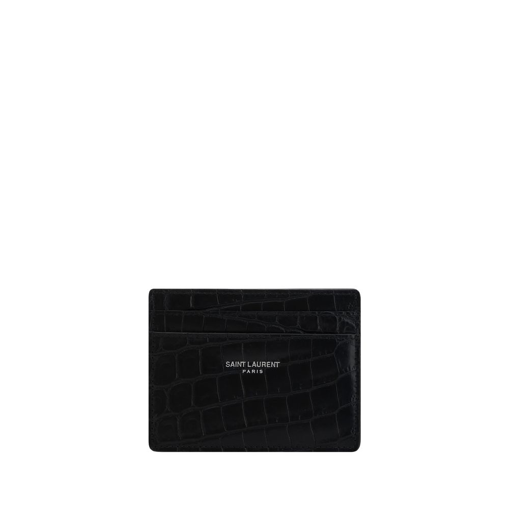 Saint Laurent Black Calf Leather Bos Taurus Wallet Saint Laurent
