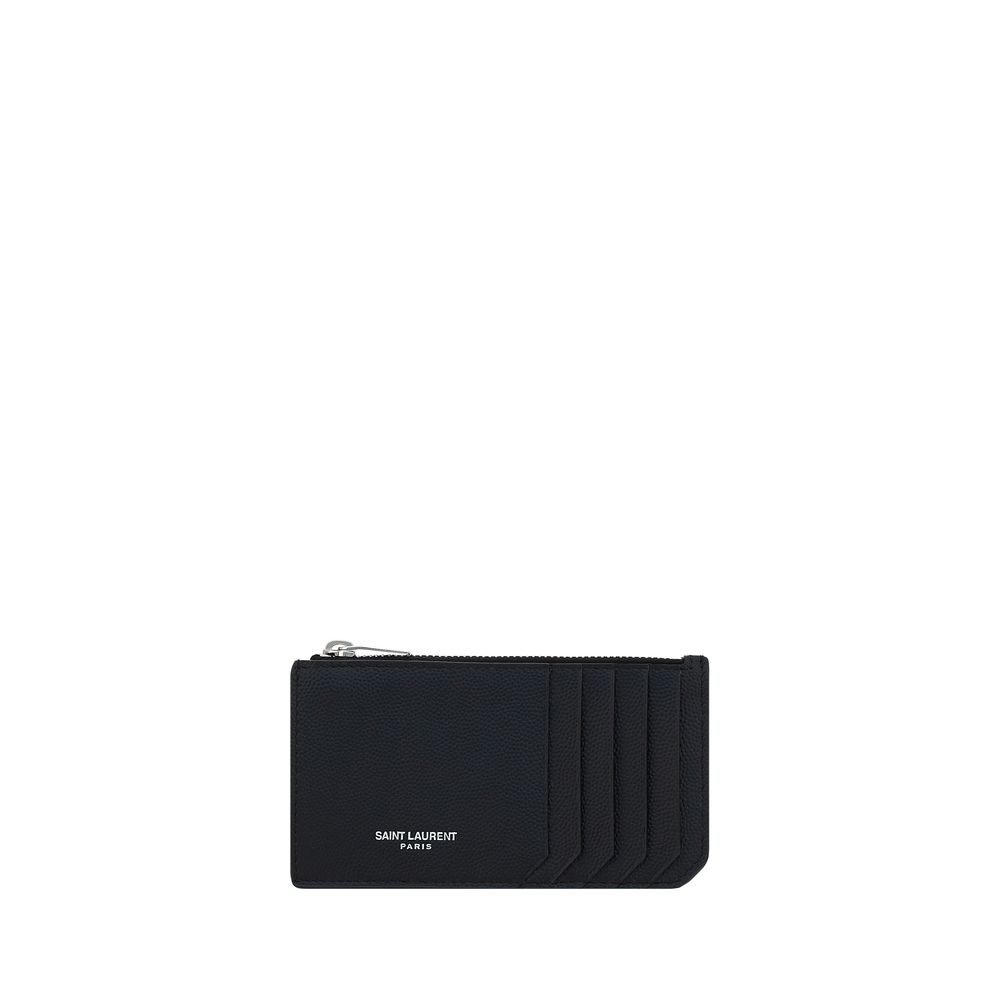 Saint Laurent Black Calf Leather Bos Taurus Wallet Saint Laurent