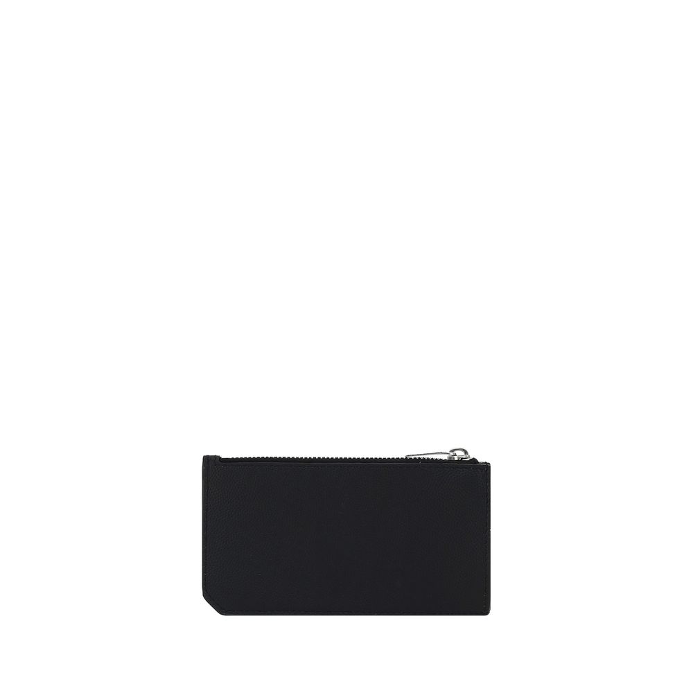 Saint Laurent Black Calf Leather Bos Taurus Wallet Saint Laurent